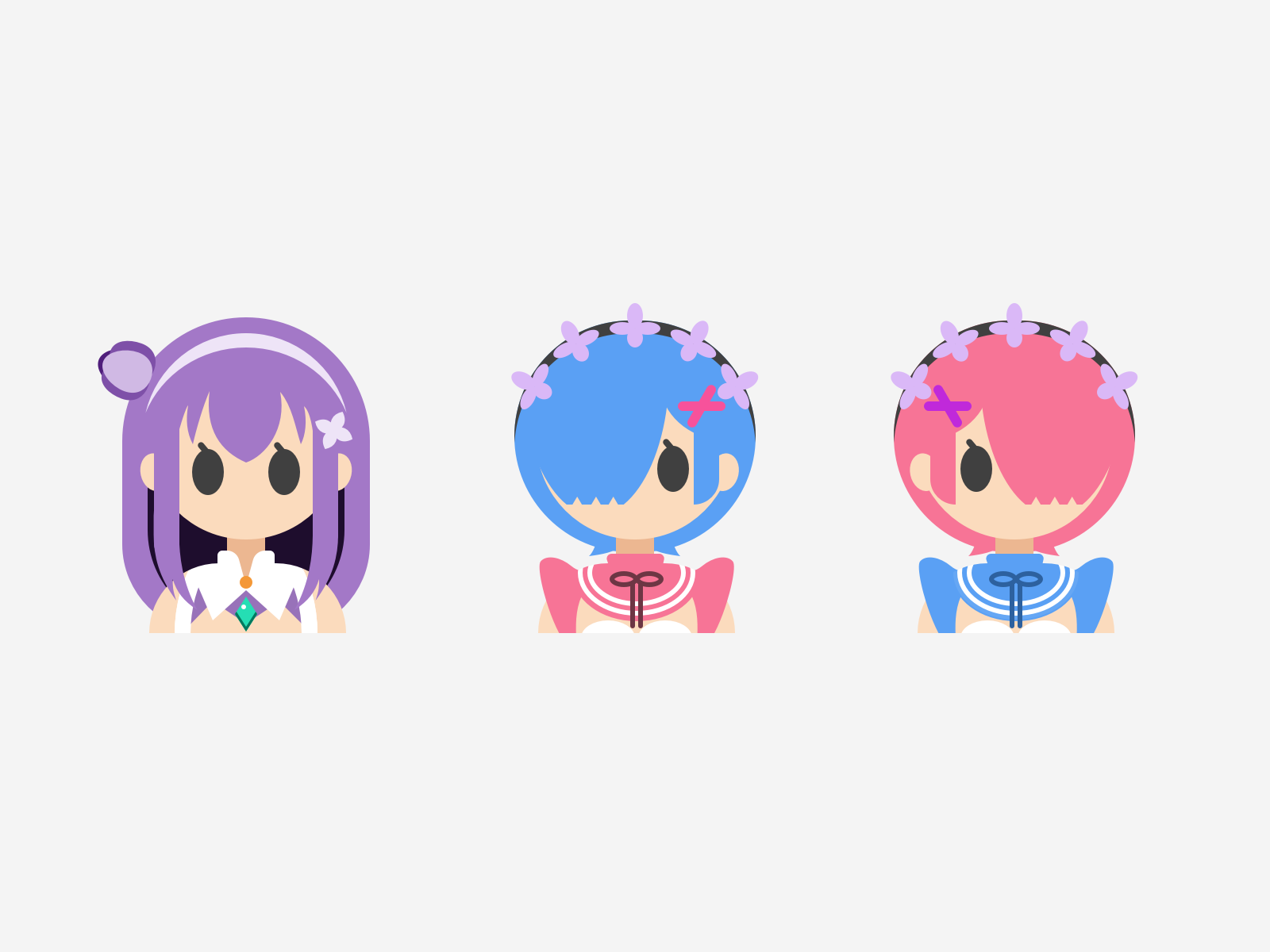 Anime Character Avatar by Xin Mu on Dribbble