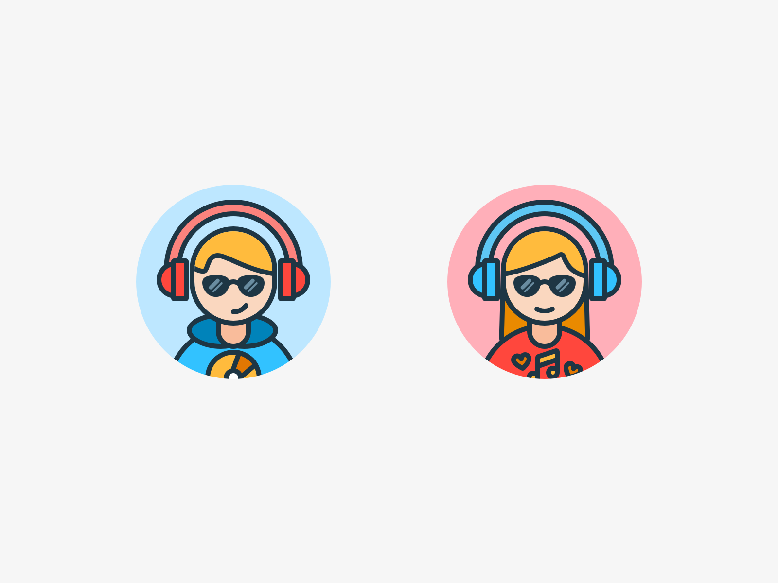 Anime Character Avatar by Xin Mu on Dribbble