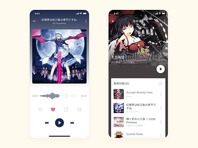 Music Player Material Design