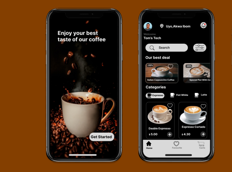 Coffee Shop Mobile App by Jahid Daroga on Dribbble