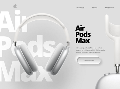 Concept Air Pods branding design figma figma photoshop ui ux web design