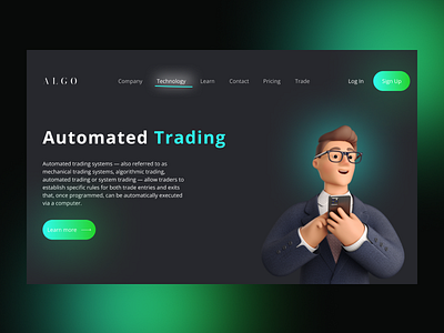 Automated Trading UI Website