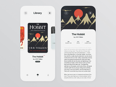 Readbook app apple book concept design digital e-commerce ios mobile typography ui user interface ux