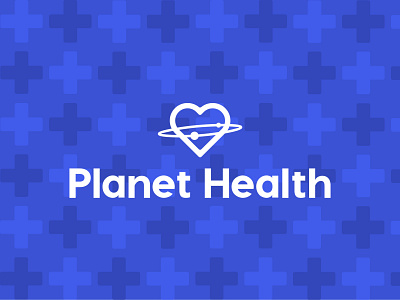 Planet Health, medical center logo concept
