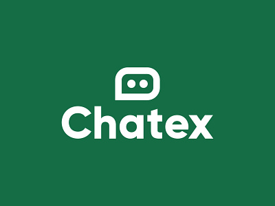 Chatex, chat app logo concept