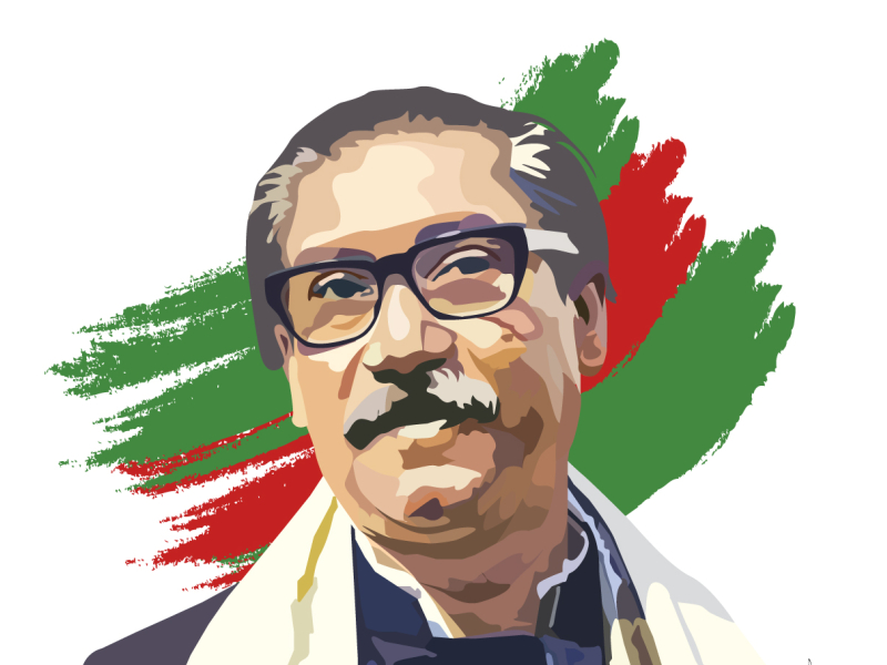 Bangabandhu Sheikh Mujibur Rhaman by shoyeb mahmud on Dribbble