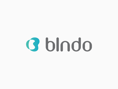 Blndo logo app communication connection logo logo designer