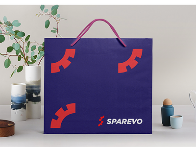 Sparevo Identity app blue identity logo logo designer red s s logo tyre