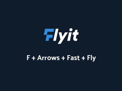 Flyit Logo Idea arrow bird blue f logo fly logo شعار لوجو لوقو مصمم شعارات