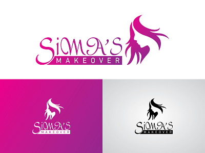 Sima's Makeover branding design graphic design logo typography vector