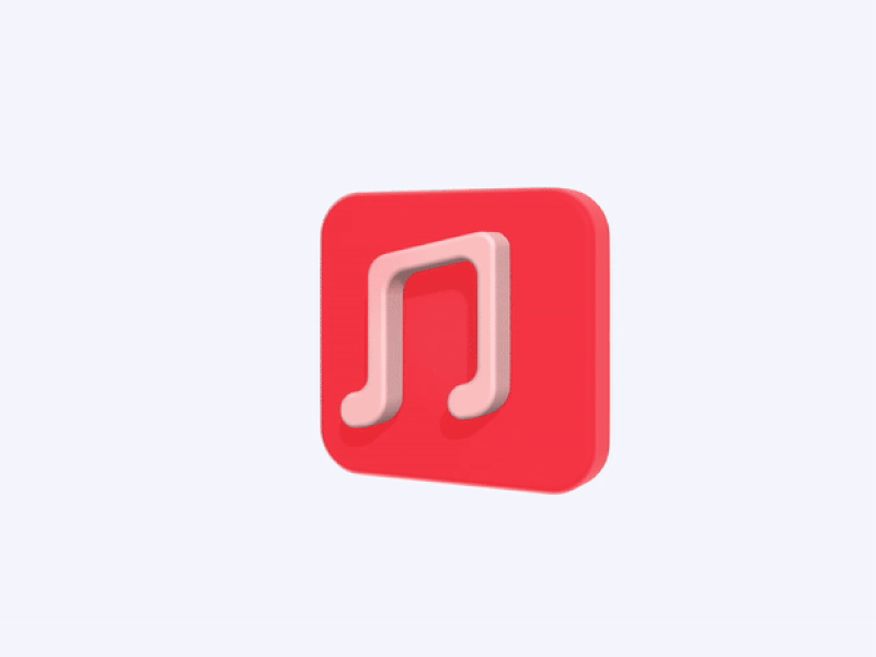 Apple Music 3D icon 3d apple icon icon logo mobile ui