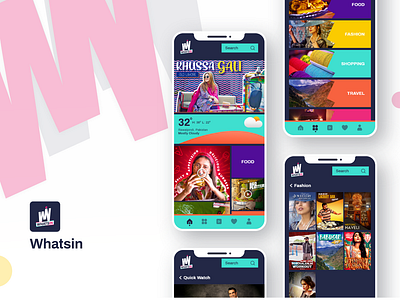 Ui Re-design for a VOD App called "Whatsin"