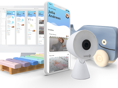 Baby Monitor Mockup android app baby iphone webcam