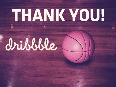 Thank You Dribbble 3d basketball cinema4d grafixave pink thank you