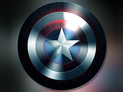 Dark Captain America Shield (revised)