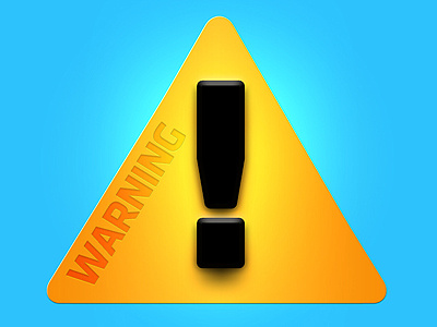 Warning icon photoshop symbol warning