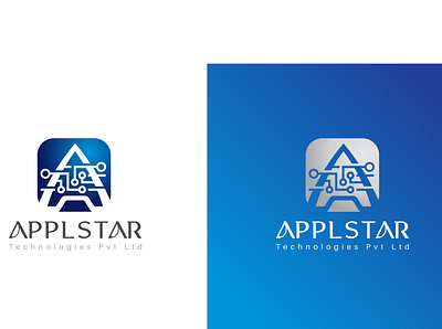 APPLSTAR logo concept branding business card design graphic design illustration logo typography ui ux vector