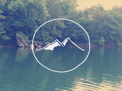 Mountain Lake branding hand drawn mark motion organic