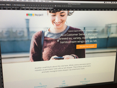 Persona landing page