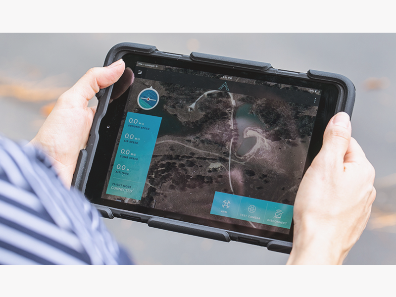Aerotestra App UI product stats interface drone map design app ux ipad apple ios ui