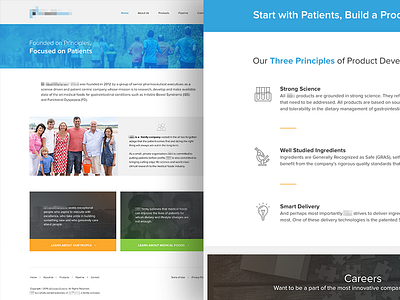 Medical Corp Website clean corporate landing page medical ui ux web design website