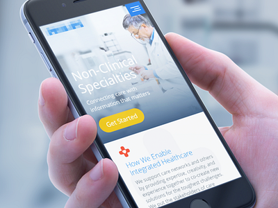 Healthcare mobile brochure site content design health care ios landing saas ui ux web app website