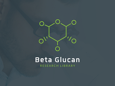Beta Glucan Research Library Branding branding green health healthcare logo logotype mark medical minimal natural science thin lines