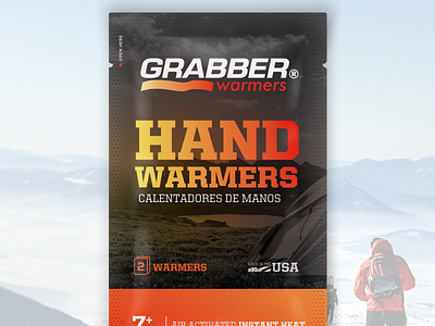 Grabber Warmers adventure branding design outdoors packagedesign packaging warm