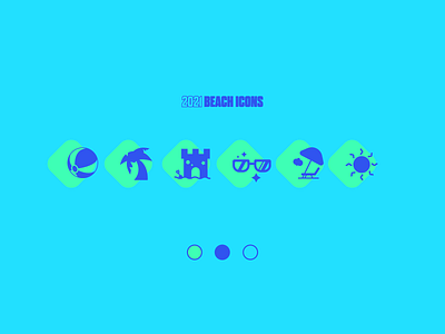 Summer Beach Icons / Weekly Warmup #002