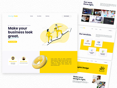 DesignHub - WebUI design designhub graphic design ui ui design uiux website webui