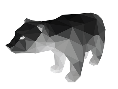 Wirez Logo Inverted 3d bear black and white cool logo pixelation printer triangle