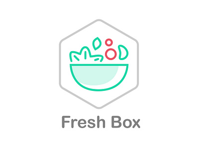 Fresh Box Logo Design box brand design brand identity branding food logo logo design logodesign salad