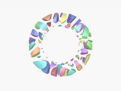 Colorful circle art c4d circle design element illustration shape site web website