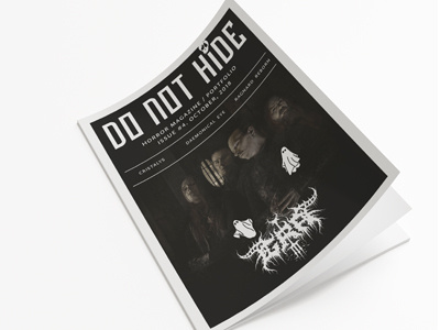 DO NOT HIDE magazine #4 art design gore horror magazine metal music