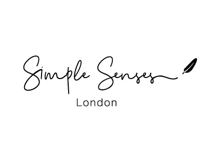 Simple Senses logo black white feather logo simple simple senses