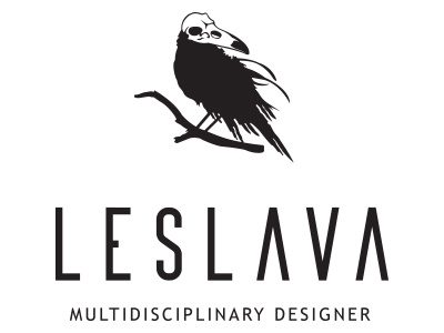 Leslava black white crow leslava leslavadesign minimal simple skull
