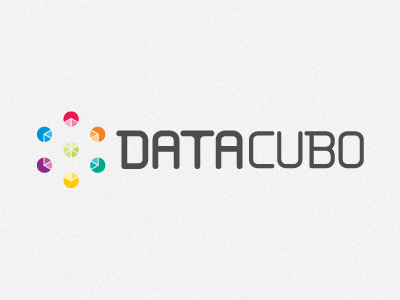Datacubo logo cube identity lettering logo