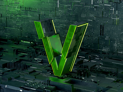 VeksellArt broadcast 3d branding broadcast c4d cg cinema4d digital glass graphic design logo motion graphics redshift