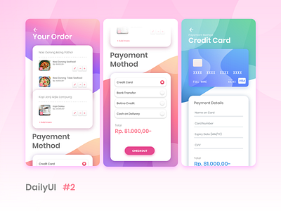 DailyUI #2 - Credit Card Checkout design digital dribbble ui uiux ux ux design
