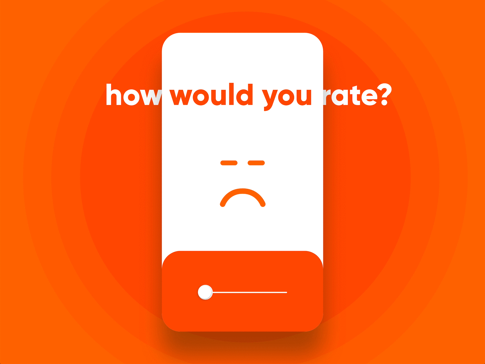 Rate yourself... animation app emotional experience feedback graphics illustraion micro interaction microinteraction mobile mobile app mobile ui slider slider design ui user experience ux xd xd design xddailychallenge