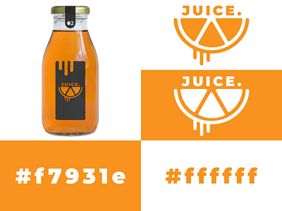 JUICE. Fresh Orange Juice branding graphic design logo