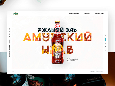 Ginger Ale / Beer Promo ale beer ipa ix mobile promo responsive siberian crown tiger ui web design website
