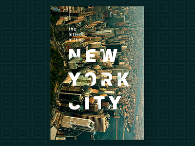 NYC dayly graphic letters newyork nyc poster print typography