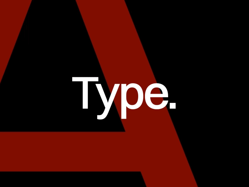 T-R Brand Teaser black clean motion red type typography