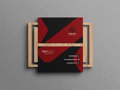 Black and Red Unique Business card branding businesscard design graphic design illustration logo photoshop professional ui vector