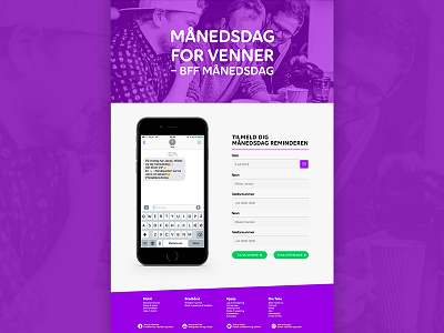 Landingpage Telia - BFF day