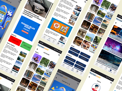 Redesign News Portal App: Kontan app redesign design finance news app news portal redesign ui ui design ux web design