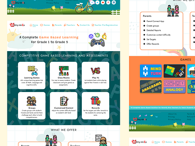 Children Game Based Learning Web Redesign