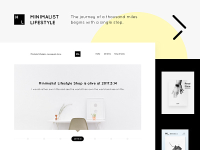 Minimalist Lifestyle design e commerce layout minimalist web web design 极简 淘宝 电商