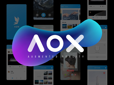 AOX APP UI app ar augmented reality design ui 增强现实